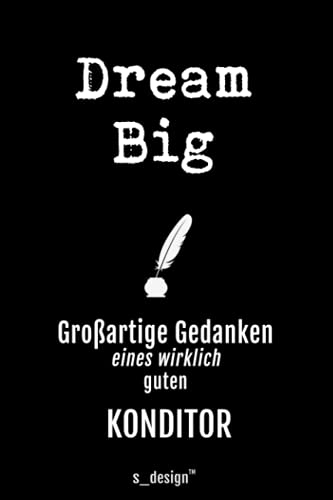 Notizbuch für Konditoren / Konditor: Originelle Geschenk-Idee [120 Seiten liniertes blanko Papier]