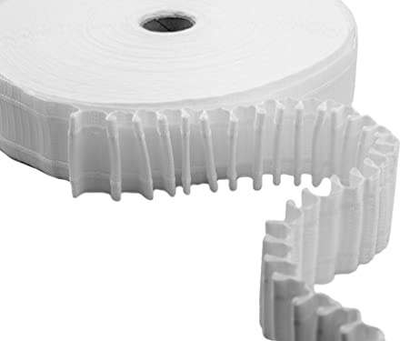 Furlanis - Gardinenband mit Haken und Schlaufe 2 Stränge, Italienischer Stoff - 30 mm, Gelb