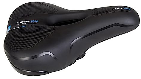 Cloud Comfort Pro 2.0 Fahrradsattel | Bequem Weich Memory Schaum Radsattel Mit Rotem Warnstreifen | Ergonomisch Cityradsättel Stoßdämpfend Atmungsaktiv Mountainbikesättel für Herren Damen Kinder