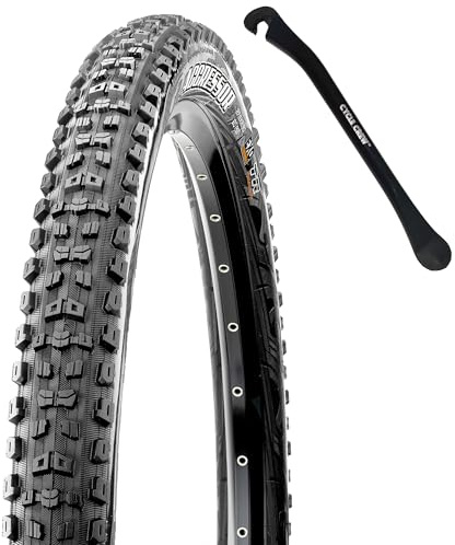 Aggressor Mountain Bike Tire - 29x2.50WT, 63-622, Dual, EXO, Tubless Ready, WT, Bundle with Cycle Crew Tire Lever