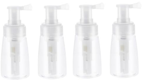 POPETPOP 4piezas Botellas De Spray Para Polvos Capilares De Botellas De Plástico Para Uso Peluquería Control De Cantidad y Diseño Compacto Sin Fugas y Duraderas