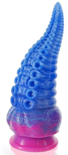 Shkanla Dildo Realistico Tentacolo, 22cm Grande Dildo Mostruoso con Ventosa Potente, Enorme Spesso Dildos Fantasia Silicone, Polpo Plug Anale Massaggiatore Prostatico Giocattoli Sessuali per Donne