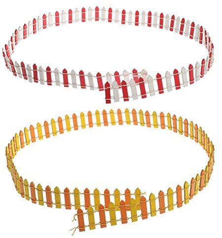 POPETPOP 2 Piezas Mini Valla Mini Casa De Muñecas Valla De Casa De Muñecas Decorativa Decoración De Jardín En Miniatura De Paisaje De Jardín De Maceta Cerca De Maceta De