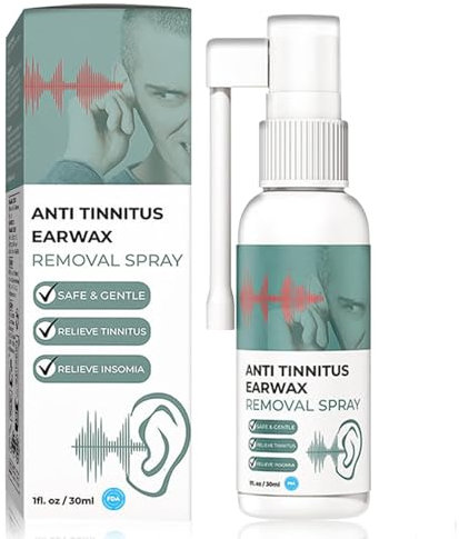 Medilisco spray per il ripristino dell'udito, spray per sollievo dall'acufene, spray per la pulizia del cerume, per ripristinare l'udito, spray per l'acufene per orecchie (1 pezzo)