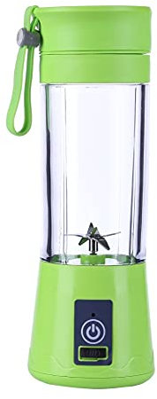 MOBYGKFY 380Ml Rechargeable Juicer Mixer 6 Blades Juicer Bottle Cup Juice Citrus Lemon Vegetables Fruit Smoothie Squeezers Reamers(Vert)