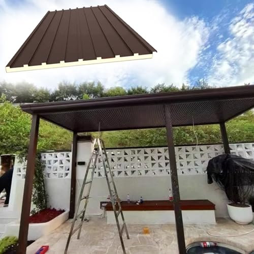 Dachpaneele aus Aluminium, isolierte Welldachplatten für Abdichtung und Beschichtung, ideal für sonnige Räume und Wohngebäude
