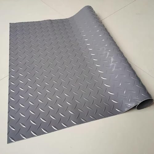 Alfombra de Goma granulada por Metros, (1.5 mm) para el Suelo del Taller, Alfombrilla Antideslizante, Cubierta Banco Trabajo y sótano, Remolque, Garaje,Gris,1.2x1m