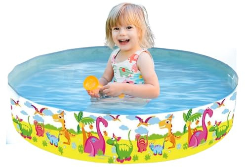 SVCEQZE Piscine pliable pour , 120 x 25 cm, piscine pour , pataugeoire, piscine de jeu, baignoire à paroi dure avec motif animal