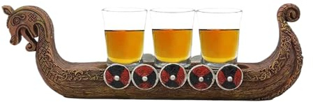 Générique Shot Glass Holder, Decorative Whiskey Drinking Container with Small Shot Glasses, 11.81 x 2.48 x 3.66 Inches Collectible Liquor Cup Organizer for Home Bar, Club, Display Shelf, Presents