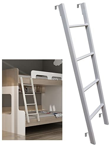 Escalera ergonómica de metal portátil de repuesto para literas (45 pulgadas 59 pulgadas), accesorio de ahorro de espacio, ideal para caravanas y soluciones de vida compactas