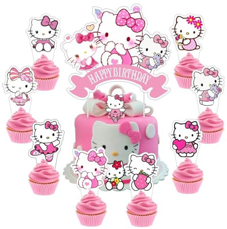 25 Cake Decoration,Cupcake Toppers,Kuchen Dekoration,Cupcake Geburtstag Topper für Junge Mädchen Geburtstag Themen Party