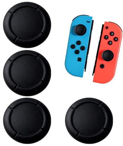 Capuchon de Rechange pour Manette Switch Joycon, Protege Thumbsticks pour Switch/Lite Accessoires de Protection en Silicone Joystick 3D Grips Caps [Nintendo_Switch]
