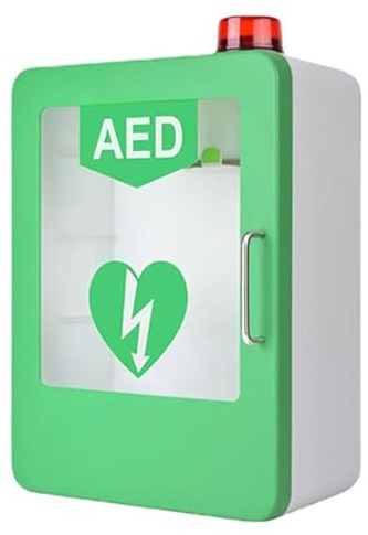 QYDZSHOP Armoire Murale pour Défibrillateur Automatique Externe (DAE), Boîte D'alarme pour Défibrillation Cardiaque, Armoire De Rangement pour Défibrillateur DAE, avec Système D'alarme