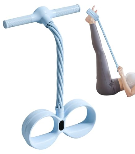 Banda de resistencia para pedal de pie, equipo de entrenamiento elástico, banda de resistencia con asa, para mujeres, abdomen, cintura, brazo, pierna, yoga, pilates, gimnasio, entrenamiento, fitness