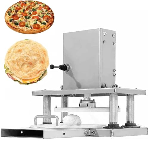 Electric Pizza Press Machine, Commercial Dough Roller for Pizza, Noodles, Tortillas - Ideal for Home and Bakery Use