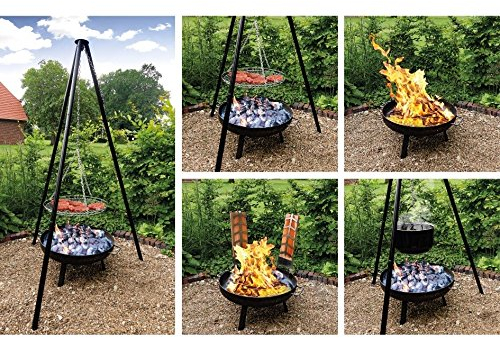Unbekannt Multi Grillset Grill Schwenkgrill Feuerschale Eintopf Glühwein Lagerfeuer Kessel