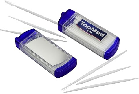 Oral Care Spazzolino da denti in plastica con specchio, 100 pezzi (2 scatole x 50 pezzi) il colore può variare