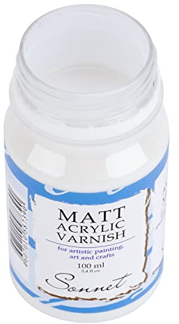 Sonnet Acryllack matt | 100ml Anti-Glanz schützender Klarlack für Acrylfarben | by Nevskaya Palitra
