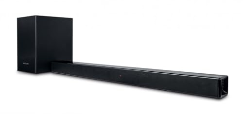 Muse M-1750 SBT - Barra de Sonido con subwoofer inalámbrico, 150 W, Bluetooth, Soporte de Pared, Entrada Auxiliar de 3,5 mm, etc