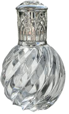 KAZIS® Lampada catalitica Twister I lampada profumata I vetro I XXL I 300 ml contenuto I trasparente