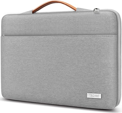 TECOOL 16 Zoll Laptoptasche Laptop Hülle 16 für MacBook Pro 16 M4 M3 M2 M1 2024 2023-2019 A3403 A3186 A2991, 16 Lenovo Thinkbook ideapad HP Dell Asus Wasserdicht Notebook Tasche 16, Grau