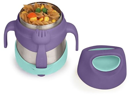 b.box Thermobehälter für Essen für Kinder | Leicht zu Öffnender Thermobehälter, Doppelwand-Edelstahl | Hält bis 7 h Kalt und 5 h Warm | 335 ml