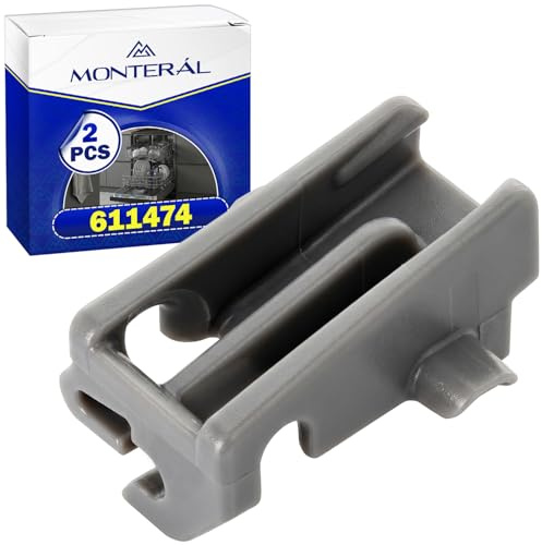2x Roulements Fixation Panier Superieur Lave Vaisselle 00611474 pour Bosch | pour Siemens pour Balay pour Neff pour Constructa - Garantie de 10 Ans - Monteral