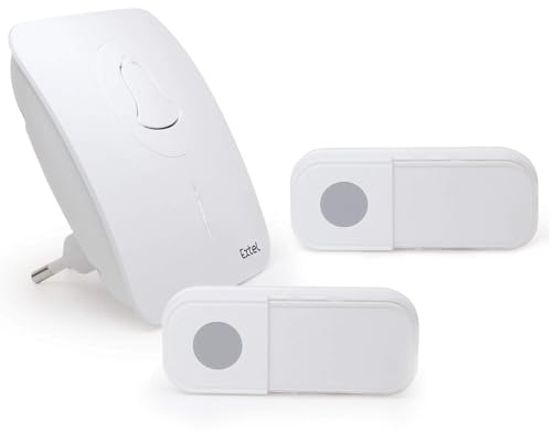 Extel - CARILLO PLUG FLASH EXTEL - Sonnette sans fil 100m enfichable + bouton supplémentaire OFFERT