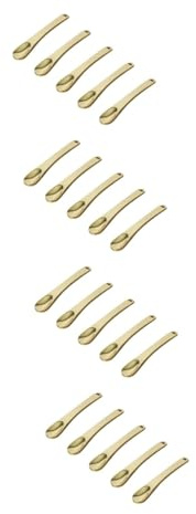 FRCOLOR 20stücke Mini Make-up Löffel Aus Metall Teiliges Für Gesichtsmaske Und Hautpflegeprodukte Zum Mischen Auftragen Und Testen Von Lotionen Und Cremes