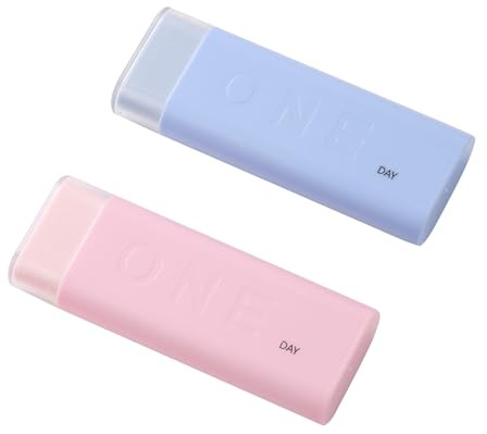 Tablettenbox Pillendose，Pillendose klein für unterwegs，Pillenbox für Vitamine, Medikamente, Pillen, Gute Dichtleistung, Erhaltung der medizinischen Eigenschaften. (Blau+Pulver)