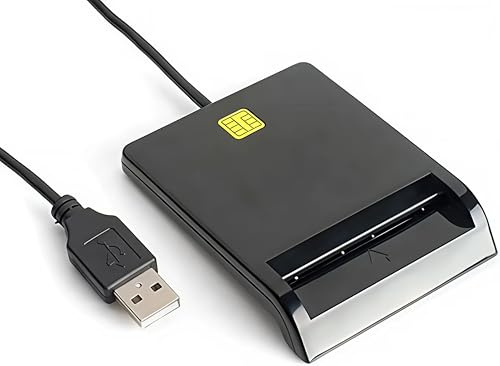 Ventalia DCR1 Lecteur Carte CPS (Carte Professionnel de santé) PC SC Carte Vitale monofente, Compatible Tout Logiciel Plug and Play - USB A USB C - Compatible Windows/Mac