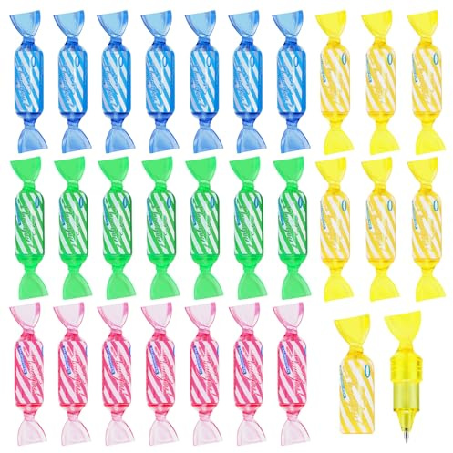 VICHOS Mitgebsel Kindergeburtstag 5 6 7 8 9 10 Jahre-4 Farben Candy Gel-Tintenstift (28 Stück), Kindergeburtstag Gastgeschenke＆Einschulung Mädchen Geschenk, Gel-Tintenstift Set