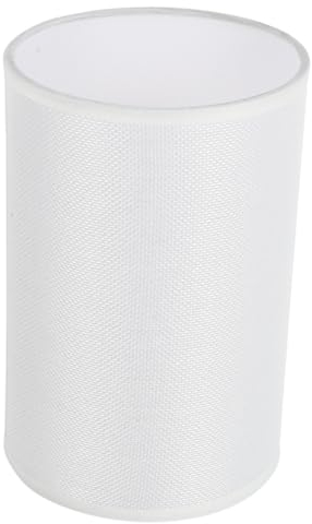 Hoement Runder Stoff-lampenschirm Fassung Dekorative Leuchte Für Schlafzimmer Und Sanftes Licht Für Gemütliche