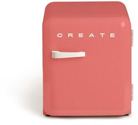 CREATE / RETRO FRIDGE 50 OFF WHITE/Frigorífico terracota maneta blanco roto / 85W. minibar. un estante. diseño retro. 50 cm. dos repisas. capacidad de 48L. bajo consumo. 50x44x49.8 cm
