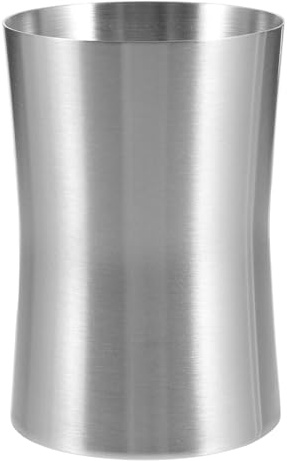 Cabilock Stainless Steel Water Cup, Brushed Nickel Bathroom Cup Tooth Brushing Holder, Metal Toothbrush Tumbler Toothpaste Mug for Travel, Camping, Home, Bathroom