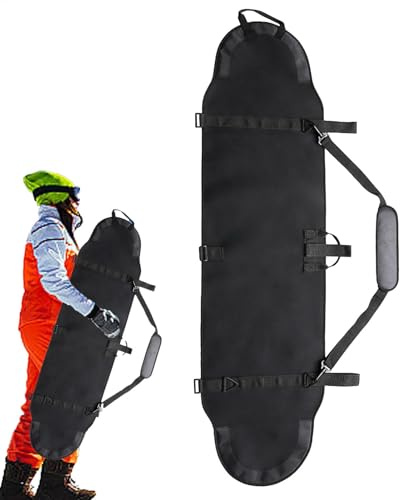 Sacs de voyage pour snowboard | Sac de snowboard rembourré renforcé imperméable – Protection de planche à neige résistant aux rayures pour sports d'hiver