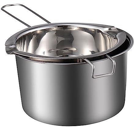 Ciieeo Double Boiler Pot Melting Pot for Candle Making Stainless Steel for Chocolate and Cooking Utensils