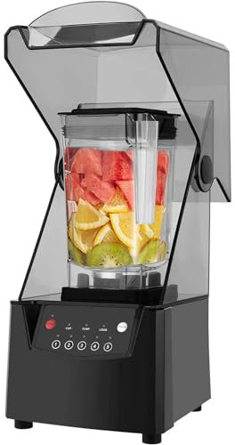 Blender 2000 ml, Mini Smoothie Maker, Blender Electrique, Shake Mixer 2200 W, Robot culinaire pour faire du jus, du lait de soja, du thé au lait, du café, des épices, du remplissage de viande, etc