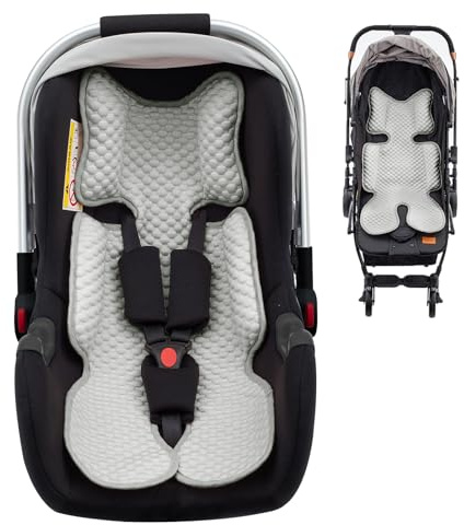 Kaseeous Car Seat Cooling Pad for Baby, Mink Dot Car Seat Cooler Mat for Girls Boys, Stroller Cooling Pad with 3D Breathable Mesh, Multifunctional Infant Carseat Cooling Insert Liner for Summer