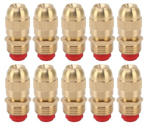 10PCS Sprinkler Nozzle, Garden Misting Nozzle, G1/2 Male Thread Water Spray Heads, Irrigation Sprinkler Heads for Lawns and Gardens (Small Body)