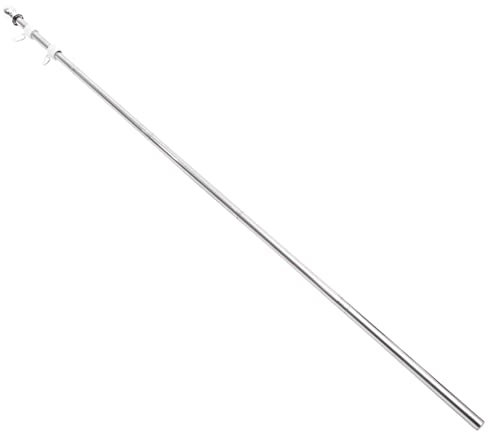 Kisangel Mástil De Bandera Acero Inoxidable Kit Desmontable Antienredos Resistente para Jardín Casa con Anillos Giratorios y Secciones Pulidas
