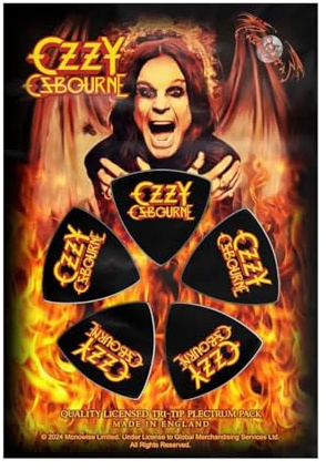 Ozzy Osbourne Logo Plektren 5er Pack
