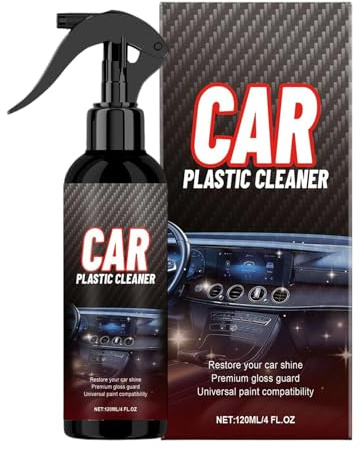 Spray Detergente per Interni Auto - 120 ml Detergente Per Tappeti E Rivestimenti | Spray Protettivo Parti Plastiche Auto - Per Pelle Cruscotto Tappezzeria Tessuto Parabrezza Finestrino Sedile Autocarr