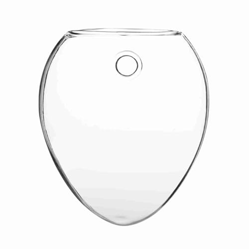 SIXRUN Jarrón de Cristal Colgante, Contenedor de Plantas Hidropónicas de Pared con Vidrio Premium a Prueba de Roturas, para Decoración del Hogar, Oficina, Boda, Fiesta, Acuario (Forma de ratón)