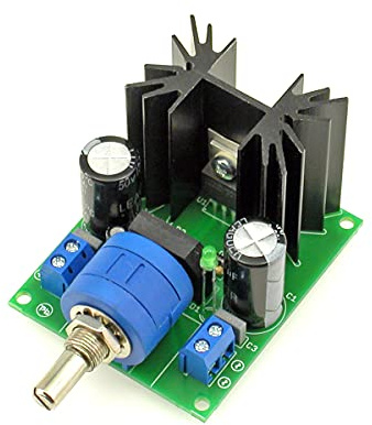 AVT1976 Labornetzteil DIY Bausatz 1,5–32V 3A LM338 Netzteil Modul Einstellbar Stabilisiert Spannungsregler Kit mit Multiturn Potentiometer Gleichrichter Elektronik zum Selberlöten