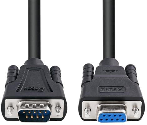 DTECH Cavo seriale da maschio a femmina RS232, prolunga a 9 poli, dritto (5 m)