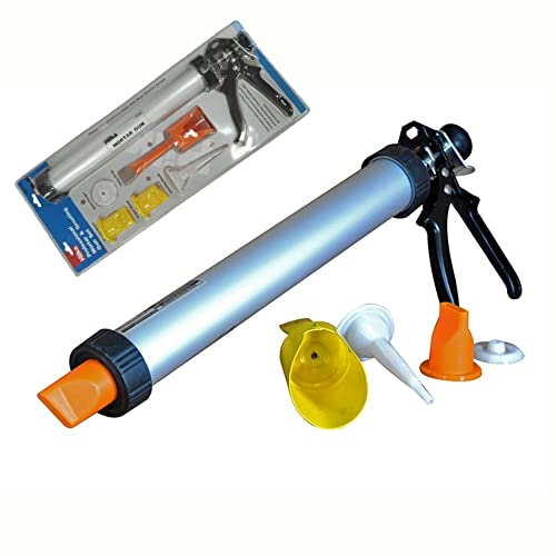 Professional Nozzle Mortar Gun Brick Pointing and Tile Grouting Paving Slabs Cement Applicator Tool Kit DIY Home
