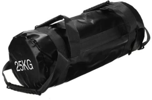 YZBBSH Fitness Bag Sandsack 5 10 15 20 25 30 kg Power Bag aus Kunstleder Verstellbarer Gewichts Sandsack mit Griffen ​für Functional Fitness Gewichtssack,25kg