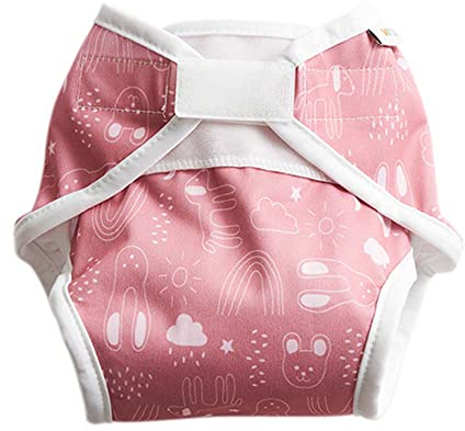 ImseVimse Windelüberhose, Rusty Pink Teddy, Größe M