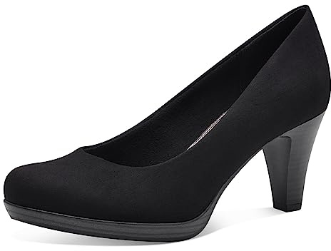 MARCO TOZZI scarpe da donna con tacco vegane, eleganti e nere (black) 40 EU